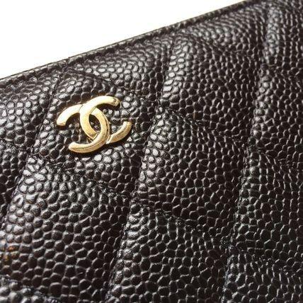 【CHANEL】キャビアスキン♡ ラウンドジップ 長財布 黒 A50097 シャネル財布コピー